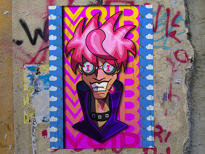 "VOID" Street poster design in comic style anime colorful comics design graphic design illustration street style typography vector