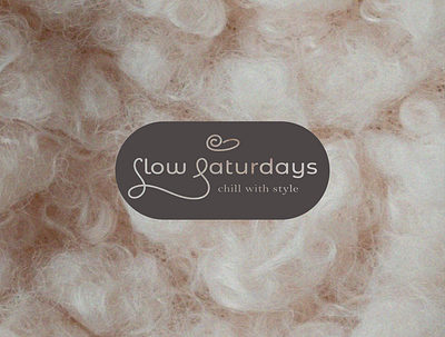 "Slow Saturdays" identity for a stylish home slippers brand branding design graphic design illustration logo typography vector
