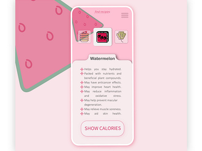 App for healthy dieting design