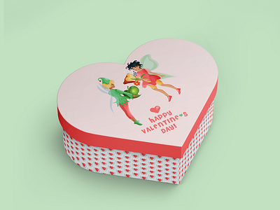 Gift box design for Valentine's day