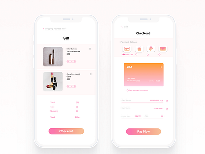 002. Daily UI Checkout Page (Beauty Brand Concept)