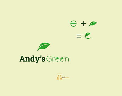 Andy's Green branding design graphic design logo vec vector