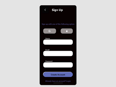 Day 1 Daily UI Challenge-Sign Up Page app icon ui ux