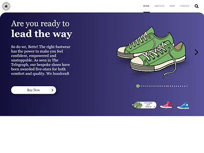 Day 3 Daily UI Challenge - Landing Page: SneakerWay