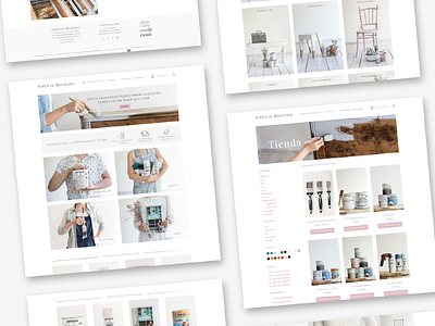eCommerce website for a Chalk Paint shop. ecommerce feminine genesis layout pastels web design web development wordpress
