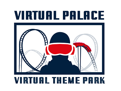 Virtual Palace Theme Park - Adventure Park adventure branding business logo custom logo designing graphic design logo order now parks professional logo rides theme park virtual