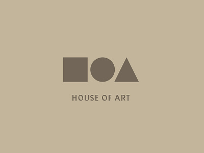 House of Art design logo mark symbol x