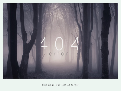 Error 404 Forest 404 404 error design forest nature page web webdesign