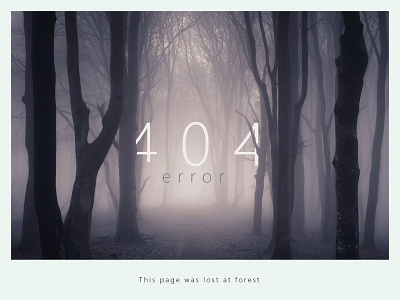 Error 404 Forest