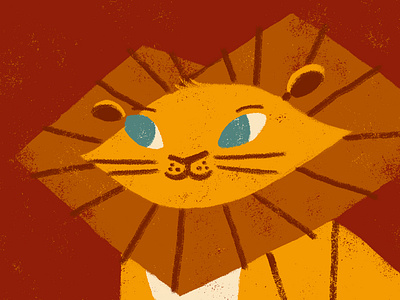 Mr. Lion animal cute illustration lion primary texture