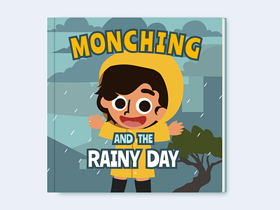 Children's Storybook Cover: Monching and the Rainy Day