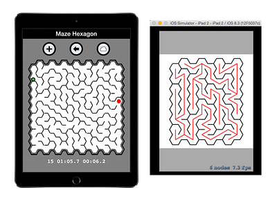 Maze Hexagon 2 Border Drawing Algorithm