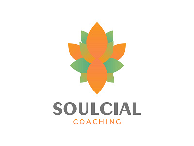 Soulcial Coaching branding coach coaching design flower gradient lifestyle logo modern simple social vector