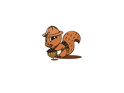 Squirrel mascot animal cute mascot playful squirrel