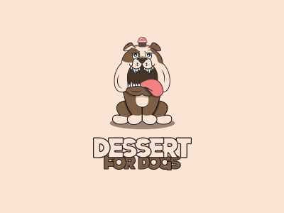 Dessert for Dogs animal bulldog cake cute dog mascot pet playful