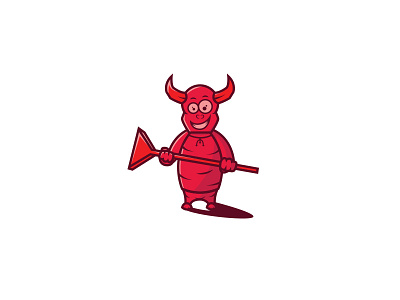 Demon demon devil red