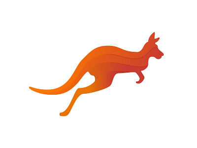 Day19 - Kangaroo logo dailylogo dailylogochallenge kangaroo orange