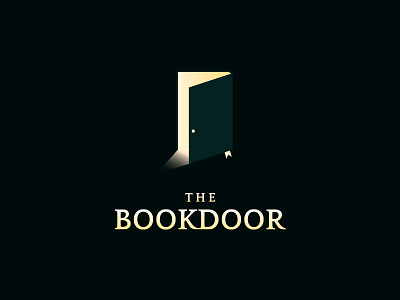 The Book Door book design door logo simple