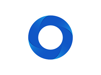o logo blue gradient letter o logo modern simple