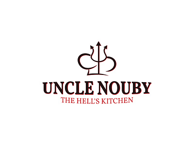 UNCLE NOUBY chef hat devil devils dining fine dining logo modern modern logo restaurant