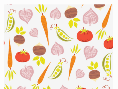 Veggie Pattern Illustration atlanta designer atlanta artist atlanta pattern a day adobe illustrator produce vegetables veggie art veggie illustration food illustration food art food and drink food veggies surface design pattern