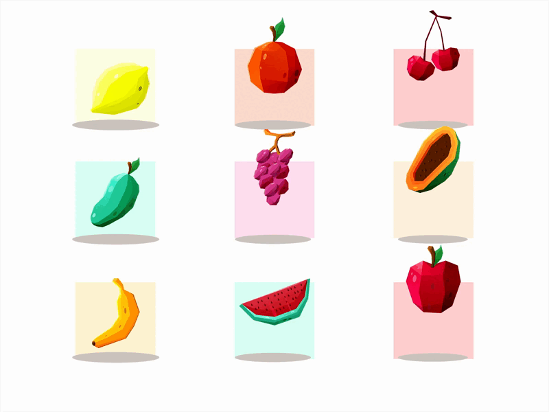 FREE Fruiticon vol.1 app branding fruit graphic design icon illustration lottie ui ux vector
