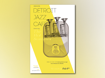 Jazz Poster detroit graphic design jazz poster print