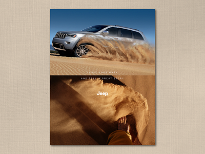 Leave your mark. Jeep Ad