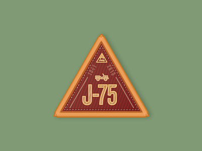 Jeep 75th anniversary patch adventure badge embroidered jeep logo outdoor patch