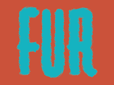 Fur animal exploration fur illustrator type