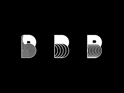 Bald & Bearded b branding exploration graphic design letter logo typography