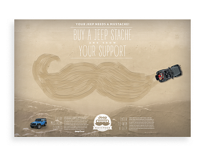 Jeep Movember poster concept