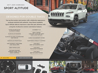 Jeep Cherokee Buzz Model eBrochure adventure advertising art direction car cherokee design ebrochure jeep layout off road vehicle