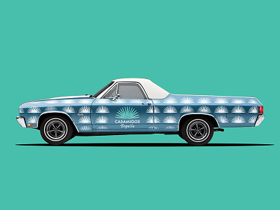 Casamigos Tequila vehicle wrap art direction car casamigos graphic design tequila vehicle wrap