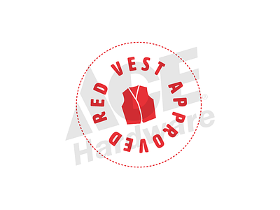ACE Red Vest Approved Logo advertising art direction design hardware how to logo video