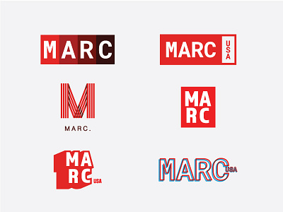 MARC USA Rebrand advertising agency art direction branding concept design graphic design illustration logo vector