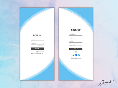 Login/SingUp Page branding design login singup ui uidesign ux