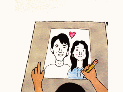"You and Me" Flipbook (animation) animation anniversary brazil flicker book flip book flipbook hand drawn animation illustration love proposal romantic traditional animation