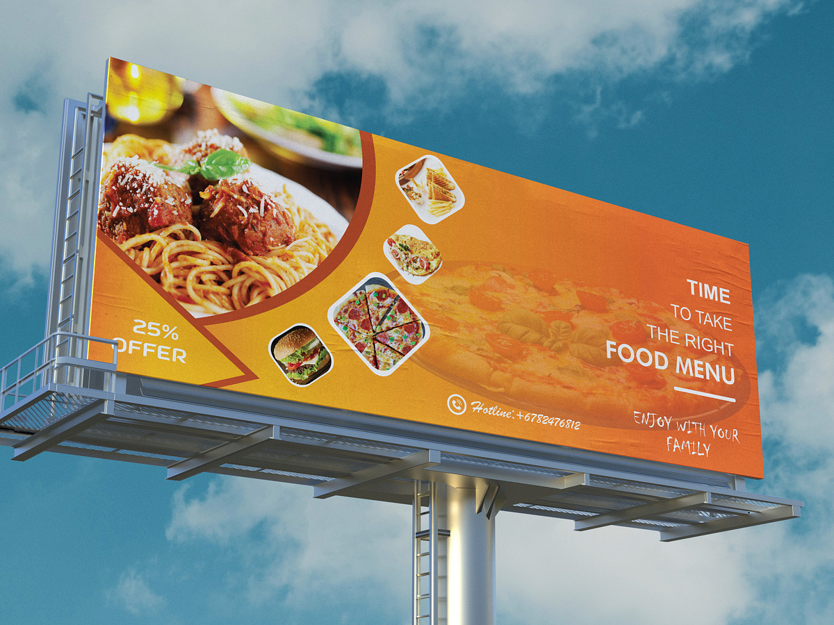 New Digital Billboard Design (Restaurant advertisement) by Hadiuzzaman ...