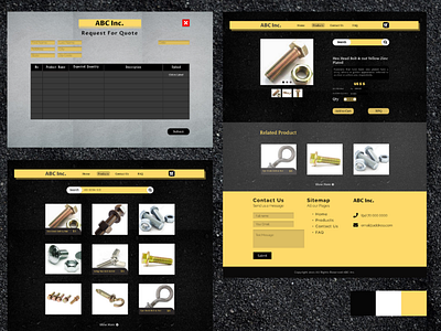Website for Nut & Bolts selling company