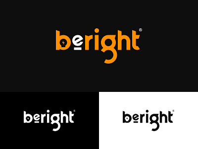 Be-Right be right brand identity branding bright idea logo