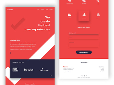 Besdux Webpage best ui web website design