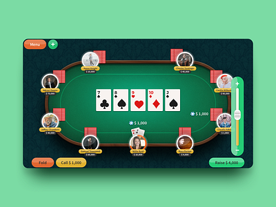 Pocker Game UI - Exploration game poker ui ui element