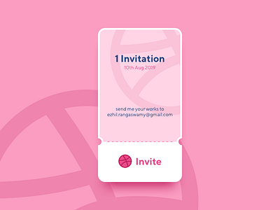 1 Dribbble Invite to give away dribbble invite