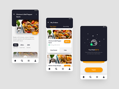 Recipe - Mobile App Design recipe recipe app ui design ux