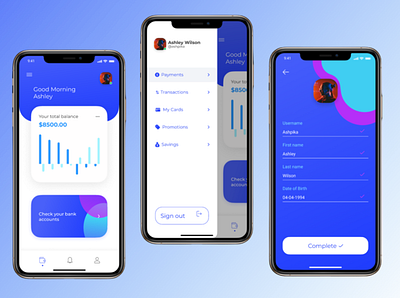 Money - A Finance App design figma illustration ui ux