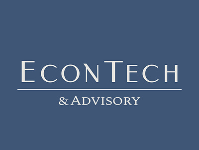 ECON TECH ADVISORY - LOGO DESIGN branding business card colors finance financial consultancy graphic design logo