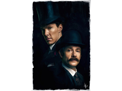 Sherlock Fan Art digital painting