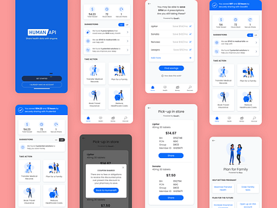 Health Savings App design medical mobile ui