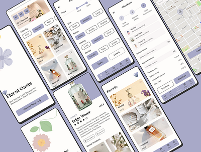 Perfumes E-commerce UI Design App appdesign application e commerce figma perfumes productdesign ui uidesign uiuxdesign